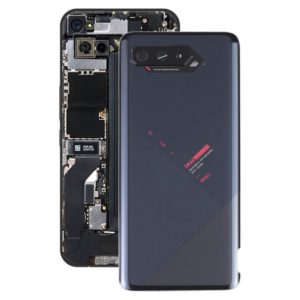 Glass Battery Back Cover for Asus ROG Phone 5 ZS673KS(Jet Black) (OEM)