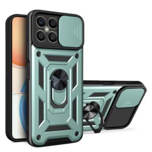 For Honor X8 Sliding Camera Design TPU + PC Phone Case(Green) (OEM)