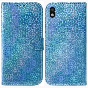 For Sony Xperia Ace III Colorful Magnetic Buckle Leather Phone Case(Blue) (OEM)