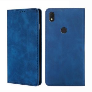 For Alcatel Axel / Lumos Skin Feel Magnetic Horizontal Flip Leather Phone Case(Blue) (OEM)
