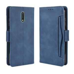 For Nokia 2.3 Wallet Style Skin Feel Calf Pattern Leather Case with Separate Card Slots & Holder & Wallet & Photo Frame(Blue) (OEM)