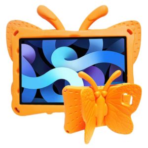 For Galaxy Tab A7 10.4 2020 T500/T505 Butterfly Bracket Style EVA Children Falling Proof Cover Protective Case(Orange) (OEM)