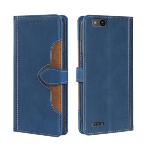 For ZTE Tempo X/Vantage/Z839/N9137 Stitching Skin Feel Magnetic Buckle Horizontal Flip PU Leather Case(Blue) (OEM)
