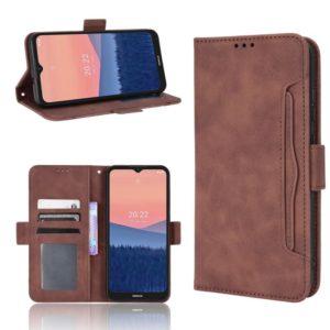 For Nokia C21 Skin Feel Calf Pattern Leather Phone Case(Brown) (OEM)