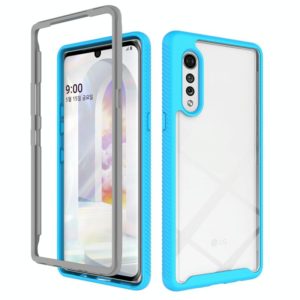 For LG Velvet Starry Sky Solid Color Series Shockproof PC + TPU Protective Case (Baby Blue) (OEM)