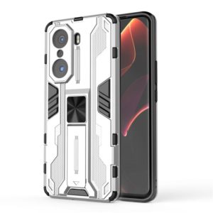 For Honor 60 Pro Supersonic PC + TPU Phone Case with Holder(Silver) (OEM)