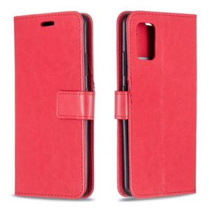 For Samsung A51 5G Crazy Horse Texture Horizontal Flip Leather Case with Holder & Card Slots & Wallet & Photo Frame(Red) (OEM)