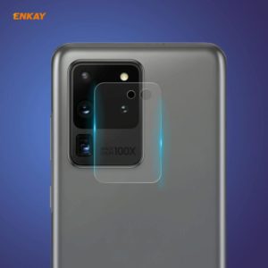 For Samsung Galaxy S20 Ultra Hat-Prince ENKAY 0.2mm 9H 2.15D Round Edge Rear Camera Lens Tempered Glass Film (ENKAY) (OEM)