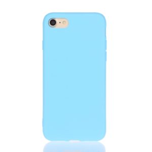 For iPhone SE 2022 / SE 2020 Solid Color Frosted TPU Phone Case(Skay Blue) (OEM)