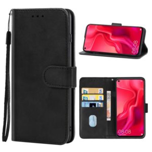 For Huawei nova 4 Leather Phone Case(Black) (OEM)