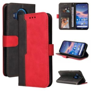 For Nokia G10 / G20 Business Stitching-Color Horizontal Flip PU Leather Case with Holder & Card Slots & Photo Frame(Red) (OEM)