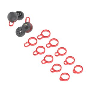 5 Pairs Non-Slip Silicone Earphone Ferrule Set for Sony LinkBuds Ear Cap(Red) (OEM)