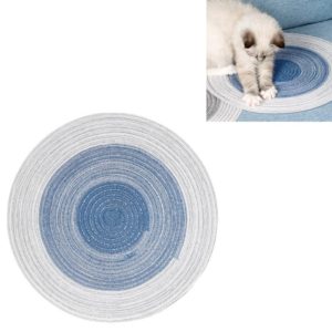 Pet Supplies Cat Scratching Board Hand-woven Ramie Grinding Pad(Blue) (OEM)