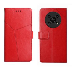 For Honor Magic4 Lite 5G Y Stitching Horizontal Flip Leather Phone Case(Red) (OEM)