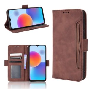 For ZTE Blade A52 Skin Feel Calf Pattern Leather Phone Case(Brown) (OEM)