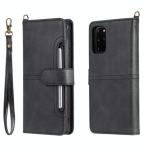 For Galaxy S20 Plus Multifunctional Detachable Magnetic Horizontal Flip Leather Case with Card Slots & Holder & Wallet(Black) (OEM)