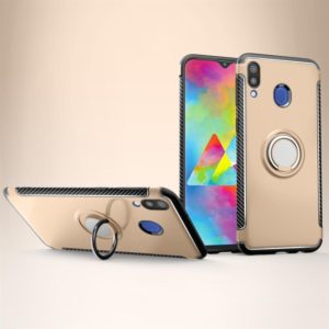 Magnetic 360 Degrees Rotation Ring Armor Protective Case for Galaxy M20 (Gold) (OEM)