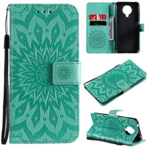 For Nokia 6.3 / G20 / G10 Sun Embossing Pattern Horizontal Flip Leather Case with Card Slot & Holder & Wallet & Lanyard(Green) (OEM)