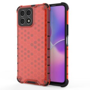 For Honor X30i Honeycomb PC + TPU Phone Case(Red) (OEM)