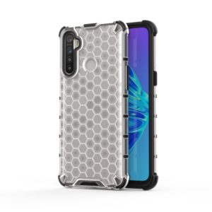 For OPPO Realme C3 Shockproof Honeycomb PC + TPU Case(White) (OEM)