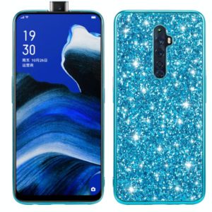 For OPPO Reno2 Z Glitter Powder Shockproof TPU Protective Case(Blue) (OEM)