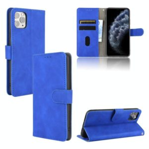 For iPhone 12 mini Solid Color Skin Feel Magnetic Buckle Horizontal Flip Calf Texture PU Leather Case with Holder & Card Slots & Wallet(Blue) (OEM)