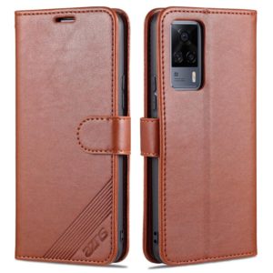 For vivo S9e AZNS Sheepskin Texture Horizontal Flip Leather Case with Holder & Card Slots & Wallet(Brown) (AZNS) (OEM)