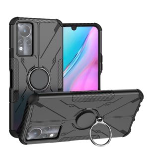 For Infinix Note 11 Armor Bear Shockproof PC + TPU Phone Case(Black) (OEM)
