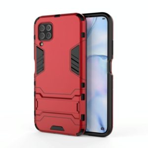 For Huawei Nova 6 SE Shockproof PC + TPU Protective Case with Invisible Holder(Red) (OEM)