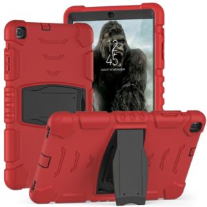 For Samsung Galaxy Tab A 10.1 (2019) T510 3-Layer Protection Screen Frame + PC + Silicone Shockproof Combination Case with Holder(Red+Black) (OEM)