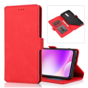 For Xiaomi Redmi K30 Retro Magnetic Closing Clasp Horizontal Flip Leather Case with Holder & Card Slots & Photo Frame & Wallet(Red) (OEM)