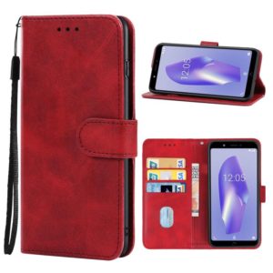 Leather Phone Case For BQ Aquaris C(Red) (OEM)