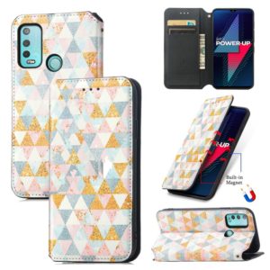 For Wiko Power U30 CaseNeo Colorful Magnetic Leather Case with Holder & Card Slot & Wallet(Rhombus) (OEM)