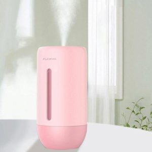 FUQINS Water Cup Mini Air Humidifier USB Colorful Night Light Car Home Silent Aromatherapy Diffuser(Pink) (OEM)