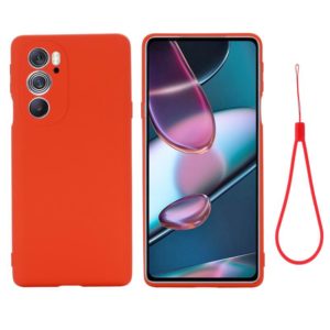 For Motorola Edge 30 Pro / Edge+ 2022 Pure Color Liquid Silicone Shockproof Phone Case(Red) (OEM)