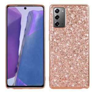 For Samsung Galaxy Note20 Ultra Glitter Powder Shockproof TPU Protective Case(Rose Gold) (OEM)