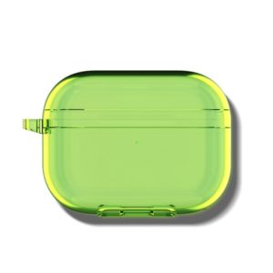 For Airpodspro3 Simple Fluorescent Solid Color Earphone Protective Sleeve(Green) (OEM)