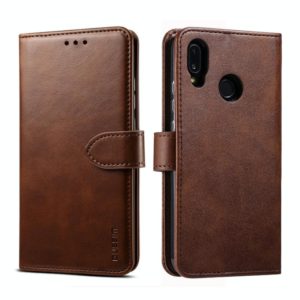 For Huawei P20 Lite GUSSIM Business Style Horizontal Flip Leather Case with Holder & Card Slots & Wallet(Brown) (GUSSIM) (OEM)
