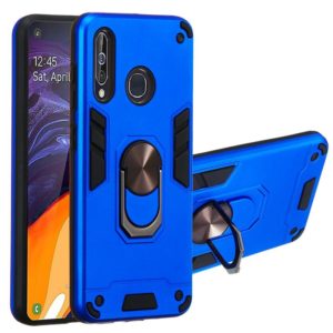 For Samsung Galaxy A60 & M40 2 in 1 Armour Series PC + TPU Protective Case with Ring Holder(Dark Blue) (OEM)