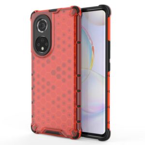For Honor 50 Pro Shockproof Honeycomb PC + TPU Protective Case(Red) (OEM)