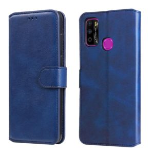 For Infinix Hot 9 Play Classic Calf Texture PU + TPU Horizontal Flip Leather Case with Holder & Card Slots & Wallet(Blue) (OEM)