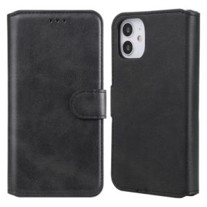 For iPhone 12 mini Classic Calf Texture PU + TPU Horizontal Flip Leather Case, with Holder & Card Slots & Wallet(Black) (OEM)