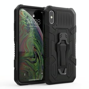 For iPhone X / XS Machine Armor Warrior Shockproof PC + TPU Protective Case(Black) (OEM)