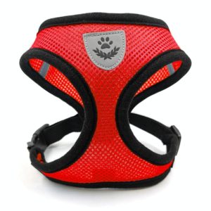 Pet Chest Strap Small Medium Dog Cat Breathable Dog Walking Vest, Size: XL Chest Back(Red) (OEM)