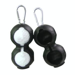 2 PCS Golf Silicone Double-ball Protective Sleeve(Black) (OEM)