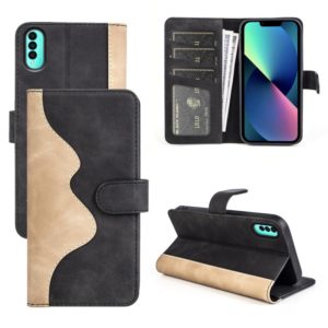 For Wiko T50 Stitching Horizontal Flip Leather Phone Case(Black) (OEM)