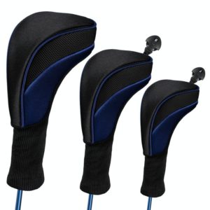 3 in 1 No.1 / No.3 / No.5 Clubs Protective Cover Golf Club Head Cover(Blue) (OEM)