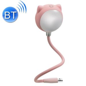 L3 USB Bluetooth Speaker Eye Protection Desk Light Bedroom Bedside Lamp(Pink) (OEM)