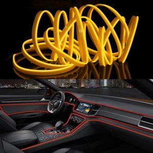 3m Cold Light Flexible LED Strip Light For Car Decoration(Yellow Light) (OEM)