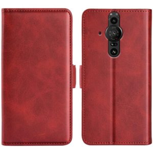 For Sony Xperia Pro-I Dual-side Magnetic Buckle Horizontal Flip Phone Leather Case with Holder & Card Slots & Wallet(Red) (OEM)